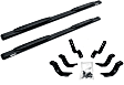 104409787T 1000 Series Nerf Bars Powdercoated Textured Black, Covers Cab Length - Set of 2