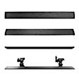 20404580PC Running Boards, Textured Black, Aluminum, Extended Cab Pickup, DIESEL/GAS, E-BOARD E1 Electric Series