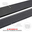 20417687PC Running Boards, Textured Black, Aluminum, 4-Door, Crew Cab Pickup, E-BOARD E1 Electric Series