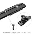 2020 GMC Canyon - Bed Rails, 4-Door, Extended Cab Pickup, Powdercoated Textured Black, Kit