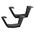 6340488020T Running Boards, Textured Black, Steel, Extended Cab Pickup, RB10 Series