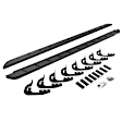 63405880SPC Running Boards, Powdercoated Textured Black, Steel, 4-Door, Crew Cab Pickup/Extended Cab Pickup, RB10 Slim Line Series