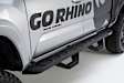 6341558720T Running Boards, Powdercoated Textured Black, Steel, with 2-Pairs of RB10 Drop Steps, 4-Door, Crew Cab Pickup, RB10 Raptor-Style Series