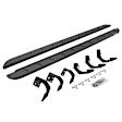 63429980ST Running Boards, Protective Bedliner Coating, Steel, 4-Door, Extended Cab Pickup, RB10 Slim Line Series