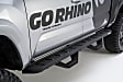 6344168720T Running Boards, Powdercoated Textured Black, Steel, with 2-Pairs of RB10 Drop Steps, 4-Door, Crew Cab Pickup, Crew Max, RB10 Raptor-Style Series