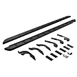63443280SPC Running Boards, Textured Black, Galvanized Steel, Crew Cab Pickup (Double Cab), RB10 Slim Line Series