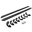 63443580SPC Running Boards, Powdercoated Textured Black, Steel, 4-Door, Extended Cab Pickup, RB10 Slim Line Series