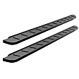 63492748PC Running Boards, Powdercoated Textured Black, Steel, 2-Door, Sport Utility, RB10 Raptor-Style Series