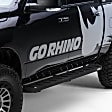 63492748PC Running Boards, Powdercoated Textured Black, Steel, 2-Door, Sport Utility, RB10 Raptor-Style Series