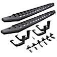 6940488020PC Running Boards, Textured Black, Galvanized Steel, 7.5 in. Taperedin Width, Includes Brackets, Extended Cab Pickup, RB20 Series
