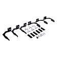 2013 Ram 1500 - Running Board Mounting Kit - Textured Black, Mild Steel, Direct Fit, Kit