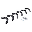 6941265 Running Board Mounting Kit - Textured Black, Mild Steel, Direct Fit, Kit