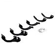 6944255 Running Board Mounting Kit - Textured Black, Mild Steel, Direct Fit, Kit