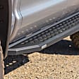 69443687PC Running Boards, Powdercoated Textured Black, Steel, 4-Door, Crew Cab Pickup, Crew Max, RB20 Raptor-Style Series