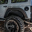 701132T Rear, Driver and Passenger Side Fender Flares, Textured Black Trailline Series