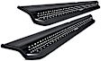2017 Nissan Titan XD - Dominator D1 Series Running Boards, Powdercoated Black, Non-Powered, Steel, Set of 2
