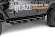 2017 Nissan Titan XD - Dominator D1 Series Running Boards, Powdercoated Black, Non-Powered, Steel, Set of 2