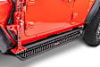 2017 Nissan Titan XD - Dominator D1 Series Running Boards, Powdercoated Black, Non-Powered, Steel, Set of 2