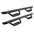 2021 GMC Sierra 1500 - Side Steps, DIESEL, 4-Door, Extended Cab Pickup, Textured Black, Mild Steel, Set of 2, Dominator Xtreme D2 Series