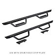 2021 GMC Sierra 1500 - Side Steps, DIESEL, 4-Door, Extended Cab Pickup, Textured Black, Mild Steel, Set of 2, Dominator Xtreme D2 Series