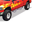 2015 Nissan Titan - Dominator D2 Series Nerf Bars, Powdercoated Black, Covers Cab Length, Set of 2