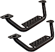 2012 Jeep Wrangler Rubicon 6 Cyl 3.6L - Side Steps - Powdercoated Textured Black, Steel, Direct Fit, Set of 2