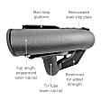 2014 Toyota Tundra - Running Boards, Textured Black, Non-Powered, Steel, Set of 2