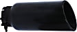 GRT234410B Exhaust Tip - Powdercoated Black, Stainless Steel, Single, Universal, Sold Individually