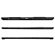V300087T Running Boards, Powdercoated Textured Black, Aluminum, 4-Door, Crew Cab Pickup, V3 Series