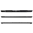 V3441687T Running Boards, Powdercoated Textured Black, Aluminum, 4-Door, Crew Cab Pickup, V3 Series