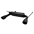 17303-B Cat-Back Exhaust System, Made of Stainless Steel, Black Elite Split Rear Series