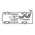 17405 Cat-Back Exhaust System, 6.1L, 8Cyl, Made of Aluminized Steel, Force II Series