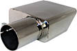500365 Exhaust Tip - Polished, Stainless Steel, Dual, Universal, Sold individually