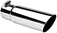 500392 Exhaust Tip - Polished, Stainless Steel, Single, Universal, Sold individually