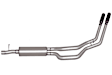 69127 Cat-Back Exhaust System, 6.2L, 8Cyl, Made of Stainless Steel, Dual Sport Series