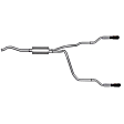 9508 Cat-Back Exhaust System, Made of Aluminized Steel, Performance Dual Split Series