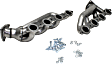 GP500S Headers Shorty, Natural, Made of Stainless Steel