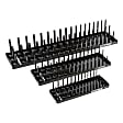 22338 3 Pc Socket Tray Set - Metric - Black - 3 Deep