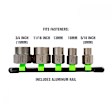 22992 5 Piece Spiral Type Extractor Set on Aluminum Rail