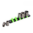 22992 5 Piece Spiral Type Extractor Set on Aluminum Rail