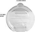 87013 4.5L Oil Drain Pan Clear with Level Scale