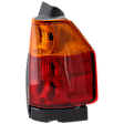 Passenger Side Tail Light, with Bulb, Halogen, Amber and Red Lens