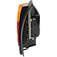 Driver Side Tail Light, with Bulb, Halogen, Amber and Red Lens
