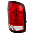 Passenger Side Tail Light, with Bulb, Halogen, Clear and Red Lens, SL/SLE/SLT/WT Models, New Body Style