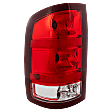 Driver Side Tail Light, with Bulb, Halogen, Clear and Red Lens, SL/SLE/SLT/WT Models, New Body Style, CAPA CERTIFIED