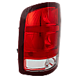 Driver Side Tail Light, with Bulb, Halogen, Clear and Red Lens, SL/SLE/SLT/WT Models, New Body Style, CAPA CERTIFIED