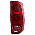 Passenger Side Tail Light, with Bulb, Halogen, Red Lens, SLE/SLT Models