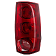 Passenger Side Tail Light, with Bulb, Halogen, Red Lens, SLE/SLT Models
