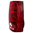 Passenger Side Tail Light, with Bulb, Halogen, Red Lens, SLE/SLT Models