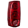 Driver Side Tail Light, with Bulb, Halogen, Red Lens, SLE/SLT Models